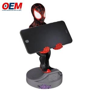 China Spidman Mobile Phone Holder Made Desk Office Home Desktop Toy OEM PVC Phone Holder Figure supplier