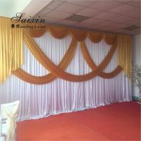China China manufacturer wholesale drape cloth curtains valance for wedding stage backdrop on sale