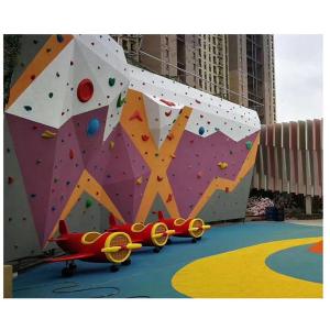 ODM Playground Equipment Rock Climbing Wall , Fiberglass Climbing Wall Panels