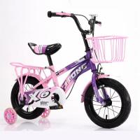 Non Foldable Leather Seat Lightweight Kids Bike For Girl High Durability