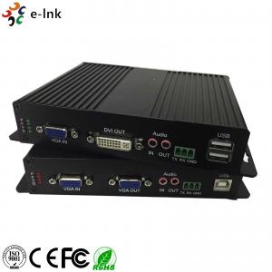 Fiber Optic Converter 1080P VGA Fiber Video Media Converter Audio Extender 10KM