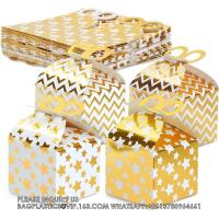 China Boxes For Party Favors, Birthday, Wedding, Anniversaries, Valentines, Engagement, Gold Foil Ornament Gift Boxes on sale