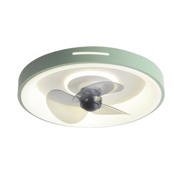 Nordic Simple Smart LED Ventilador de techo Ultra delgado Diseño moderno para dormitorio Comedor Control remoto hierro para uso doméstico