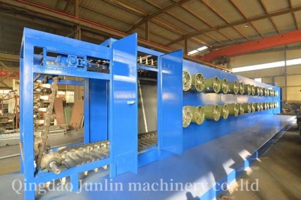 Floor Standing Rubber Batch Off Cooling Machine / Conveyor Belts Cooling Line