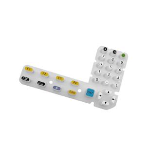 China Customized High Quality New Rubber Keyboard With Silicone Rubber Keys wholesale