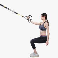 China Home Nylon Webbing Suspension Training Straps , 245cm Elastic Band Workout on sale