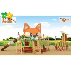 Diy Wooden Playground Slide , Wooden Frame Slide Surfact Mounting Stable