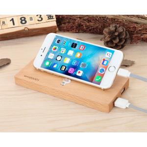 China Wood Color Slim Portable Wireless Charger Power Bank with 73% Wireless Charging Effect supplier