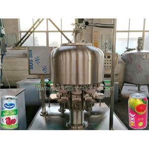 China Stainless Steel Tin Can Filling Machine Commercial Fruit Juice Making Machine supplier