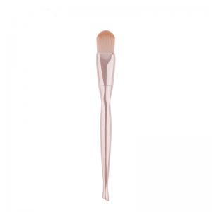 China Soft Silica Custom Logo Makeup Brushes , Cosmetic Face Brushes Electroplated Handle supplier