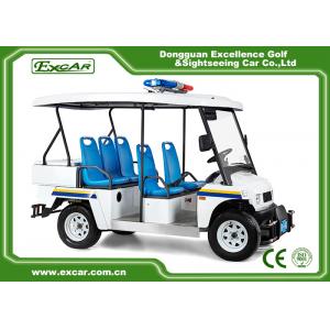 White 5 Seater Battery powered Electric Patrol Car 5KW 72V
