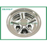 China 8 Inch Golf Cart Wheel Covers SS 5 Spoke Hub Caps For Steel Wheels 330g on sale