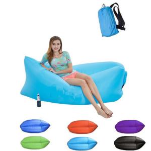 Aire inflable Sofa Hammock Portable del ocioso: Diseño que se escapa antiaéreo de la prenda impermeable - la almohada forma el top