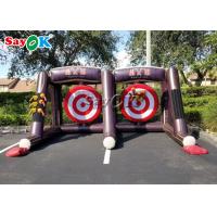 China Inflatable Games For Children Carnival Double Inflatable Axe Throwing Game / Inflatable Flying Throw Sticky Tossing Game on sale