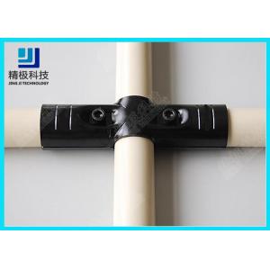 China Straight Way Metal Pipe Joints PE Coated Steel Pipe For Warehouse Shelves  HJ-4 supplier