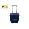 Easy Assembled Cardboard Trolley Box Light High Weight Capacity For Exhibition