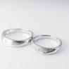 China High Clarity Mirror Polished 9.9g Personalised Couple Rings wholesale