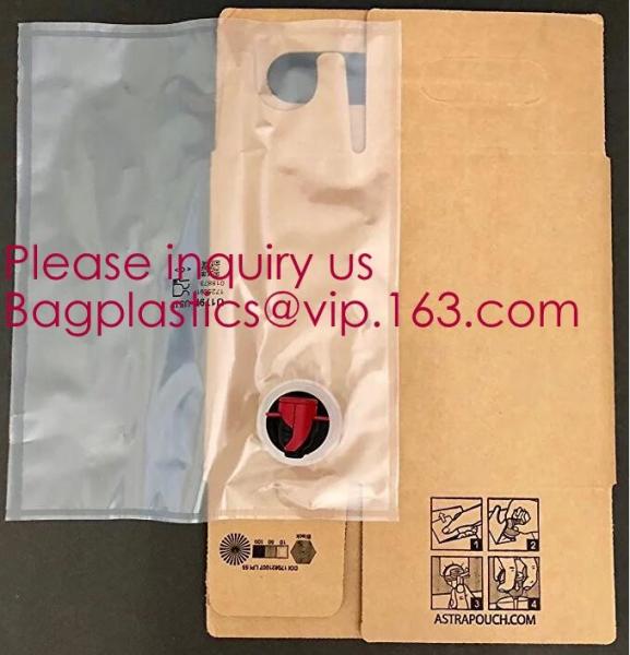 2L 3L 5L plastic valve wine bag in box water dispenser laminated aluminum bib