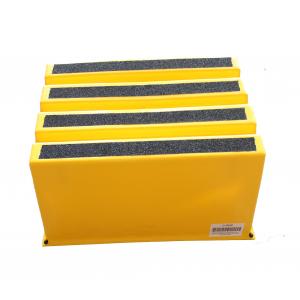 Yellow 1 Step Plastic Step Stool Easy To Move folding type