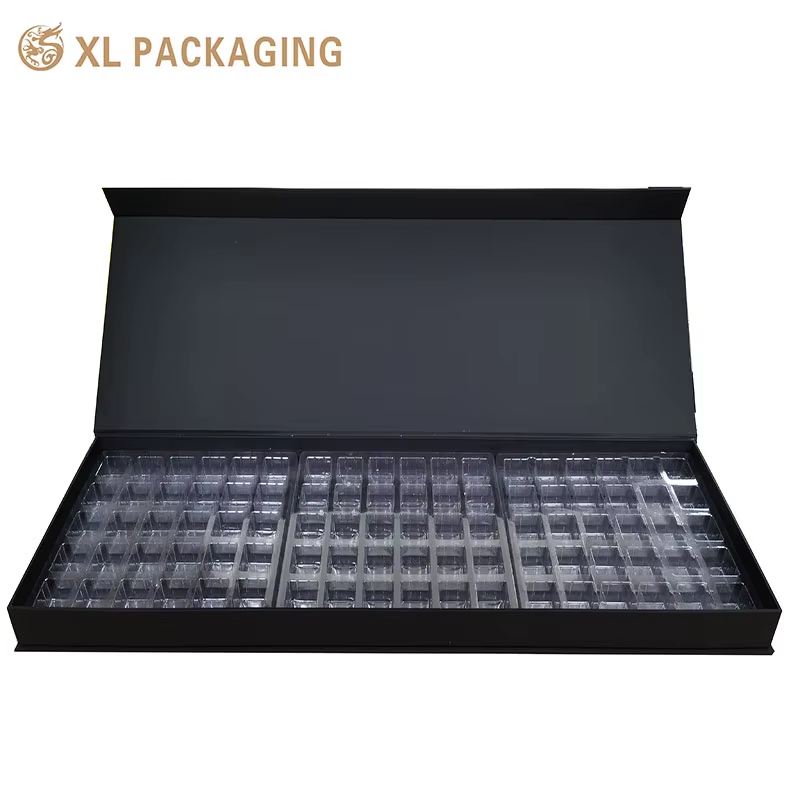 China Caja de papel de chocolate en forma de libro, de cartón magnético, con PVC wholesale