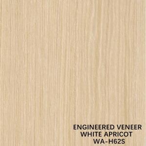 China Reconstituted Composite Apricot Wood Veneer H62S Slice Cut Technics 0.15-0.55mm Straight Grain Of Good Quality For Doors supplier