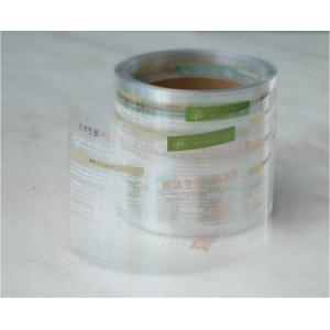 China 0.3mm-3.0mm Hot Stamping Sticker Transparent BOPP Food Bottle Label supplier