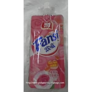 fruit shape packaging pouch reseable stand up pouch packaging bags with spout juice drink plastic spout pouch