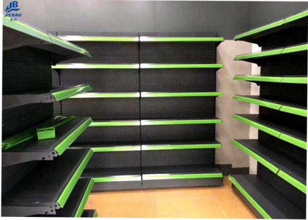 Adjustable Grocery Display Racks 30kg / Layer Easy To Assemble And Dismantle