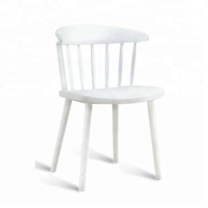 China Outdoor Modern White Plastic Dining Chairs Maximum Load - Bearing 200KG supplier
