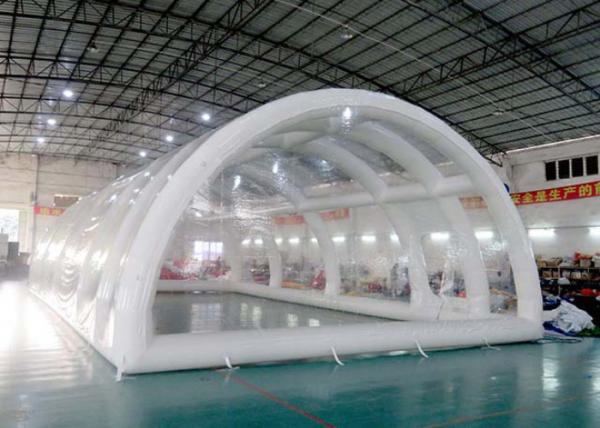 High Grade Warranty Inflatable Building Structures , Clear Inflatable Tent