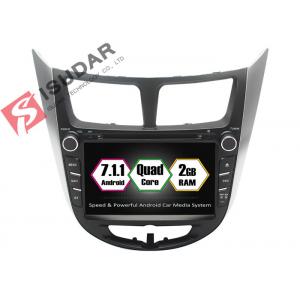 China Rockchip PX3 7 Inch 2 Din Android Car DVD Player For Hyundai Verna / Accent / Solaris supplier