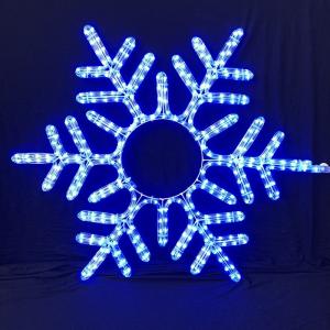 China Christmas snowflake pattern LED rope light motif light IP55 various sizes and colors OEM/ODM acceptable steady/flash LED supplier