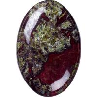 China Home Decor Oval Shape Dragon Blood Palm Gemstone Release Anxiety on sale