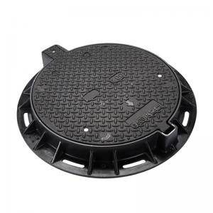 EN1433 Bitumen Ductile Cast Iron Manhole Cover Anti Theft