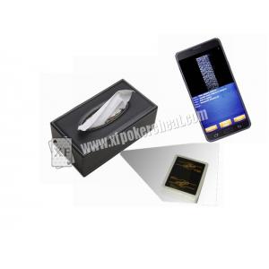 China Tissue Box Poker Card Scanner , Poker Barcode Marked Cards Cheating Devices supplier
