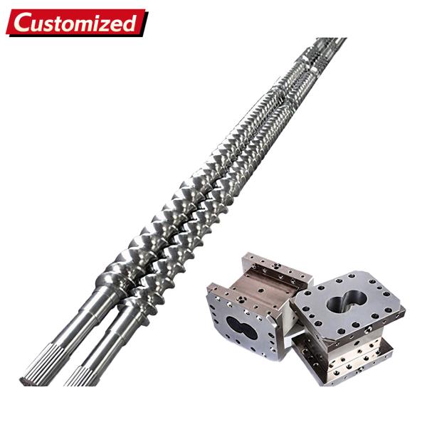 Customized Direct From Factory High Quality Twin Screw Barrel Extruder Multi-specification materials for Plastic &  Rubber Recycling Top Machinery Parts From China