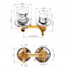 China Brass Material Shower Mixer Valve , Hot Cold Mixing Valve With 2 / 3 / 4 / 5 Outlet wholesale