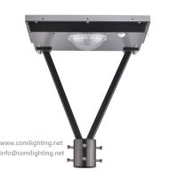 China Aluminum 12000lm 100W 120LM/W Solar Fence Post Lights on sale