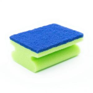China kitchen cleaning green scrubbing pad sponge supplier