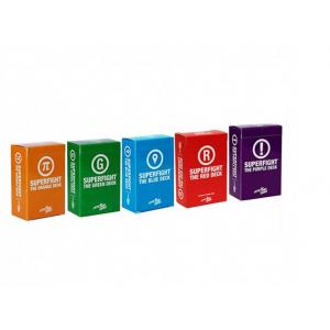 Superfight Expansion Orange Red Blue Green Purple Card Deck Set of 5