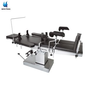 China Longitudinal Movement 300mm Operating Room Table Manual Hydraulic Radiolucency X Ray Compatible on sale
