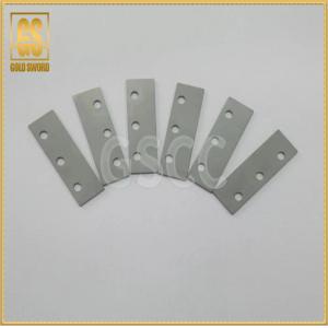China Three Holes Carbide Scraper Blade Rectangle Shaped Good Toughness For Cutting supplier