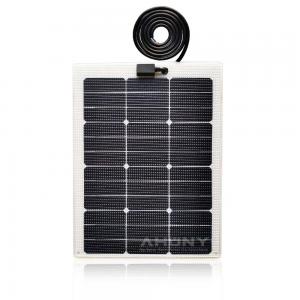 China 12v Semi Rigid Solar Panels Walkable 40w Semi Flexible Monocrystalline Solar Panel supplier