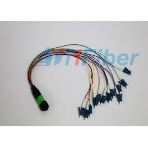 China MPO / APC - LC / UPC 12 Cores Fiber Optic Pigtail Ruggedized round cable supplier