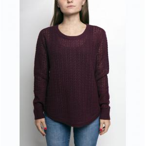 Women's 4% cashmere/20% lambswool/20% cotton/33% viscose/23% nylon knitted pullover sweater