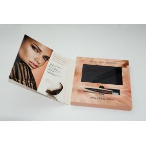 China Advertising LCD video card , video booklet with customized brochure size 7inch 4GB A5 Size wholesale