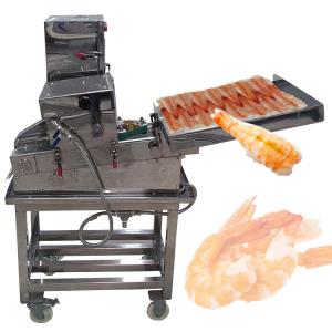 China Practical Cutting Shrimp Machine , Anti Erosion Automatic Prawn Cutter supplier