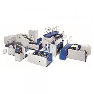 China 460rs Thickness Automatic Roll Sheet Feeding Paper Bag Making Machine 120bags/Min 42kw supplier