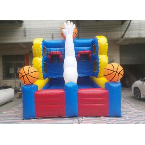 China Flexible Inflatable Sports Games , Double Inflatable Basketball Hoop supplier