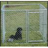 Galvanized Wire Outside Dog Cages For Large Dogs / Fully Enclosed Dog Kennel